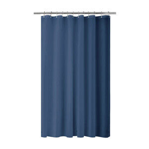 Clorox MSI007832 Shower Liner Unisex 72X72 Blue Waterproof Metal Grommets BED8